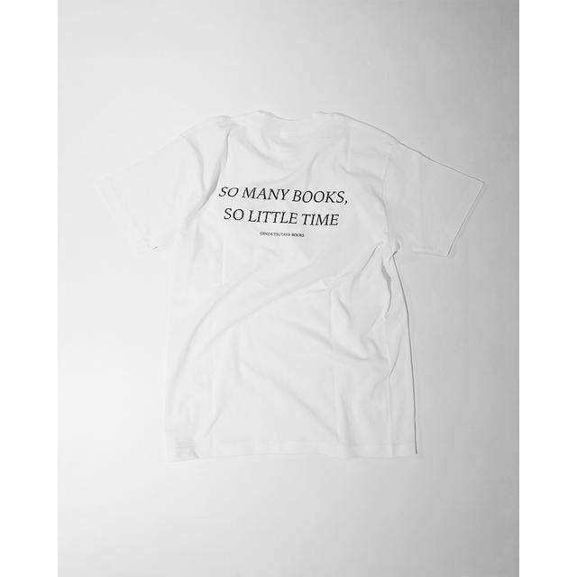 【BLANKMAG × GINZA TSUTAYA BOOKS】"SO MANY BOOKS, SO LITTLE TIME" S/S TEE（WHITE）M