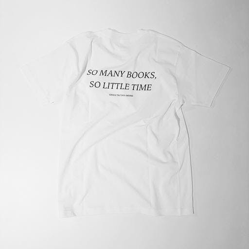 【BLANKMAG × GINZA TSUTAYA BOOKS】"SO MANY BOOKS, SO LITTLE TIME" S/S TEE（WHITE）L