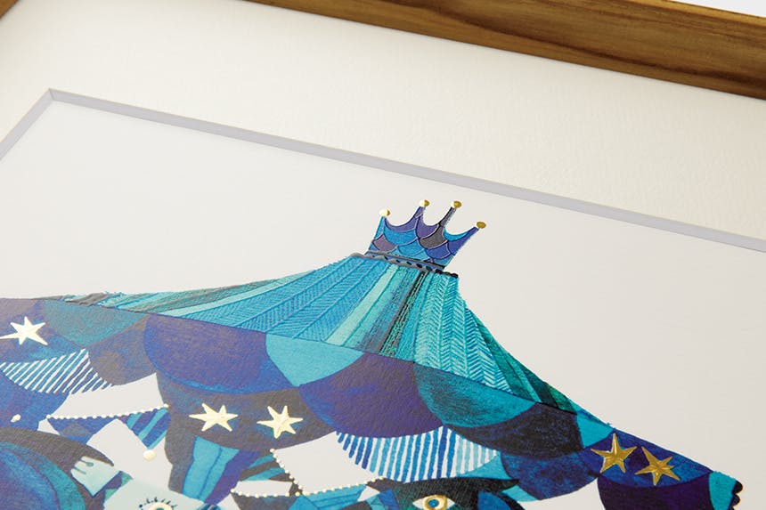 「Merry-go-round」 A3 アートポスター（額装品）