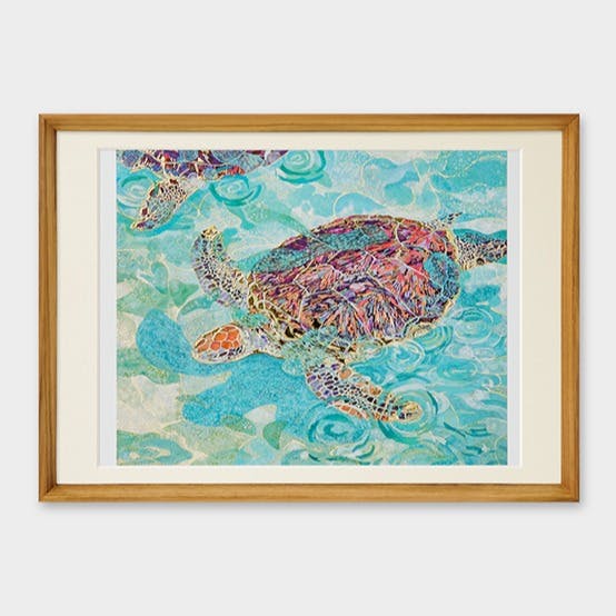 「浮遊」 A3 アートポスター（額装品）