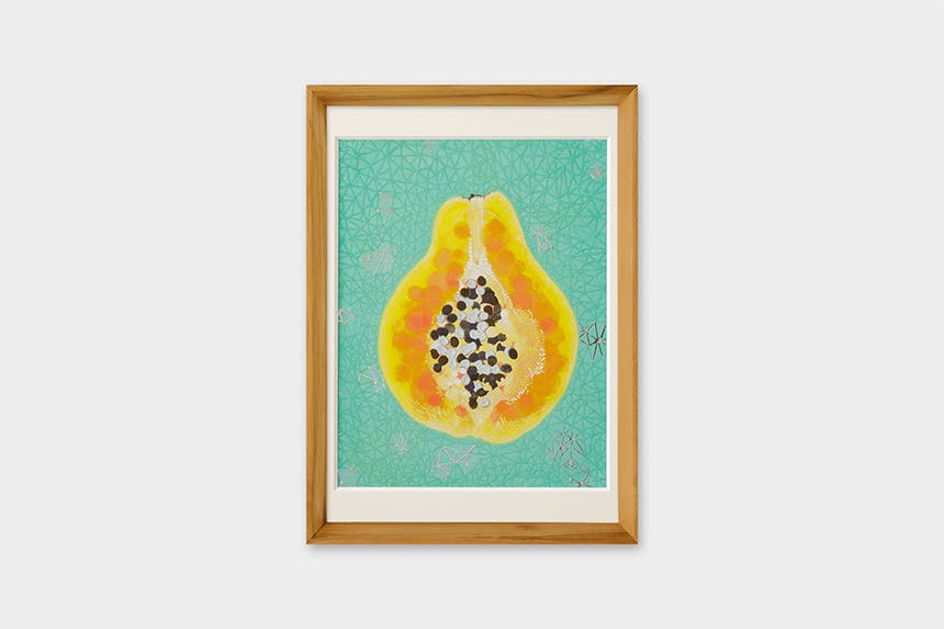 「PAPAYA」 A4 アートポスター（額装品）