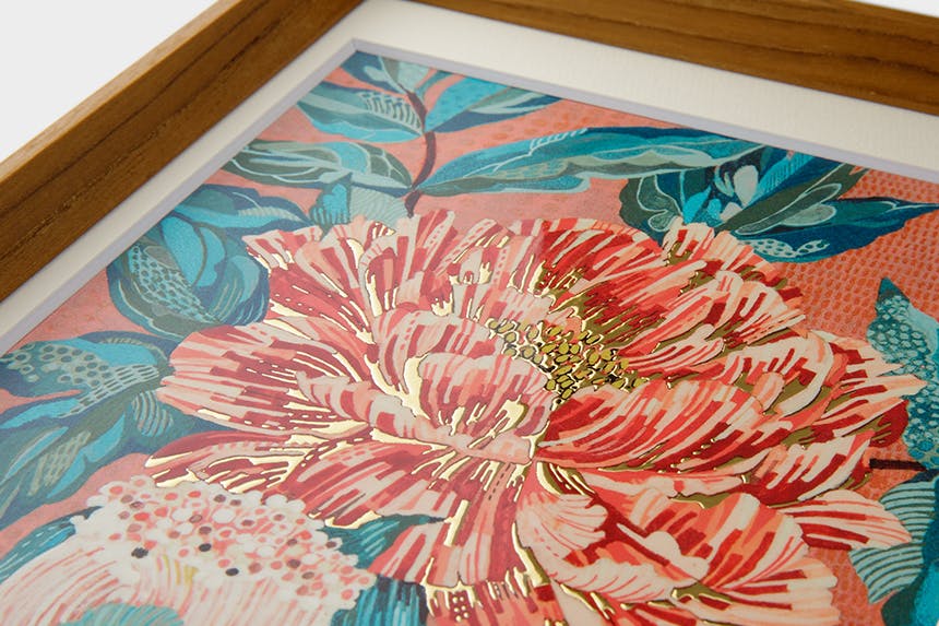 「百花の王」 A4 アートポスター（額装品）