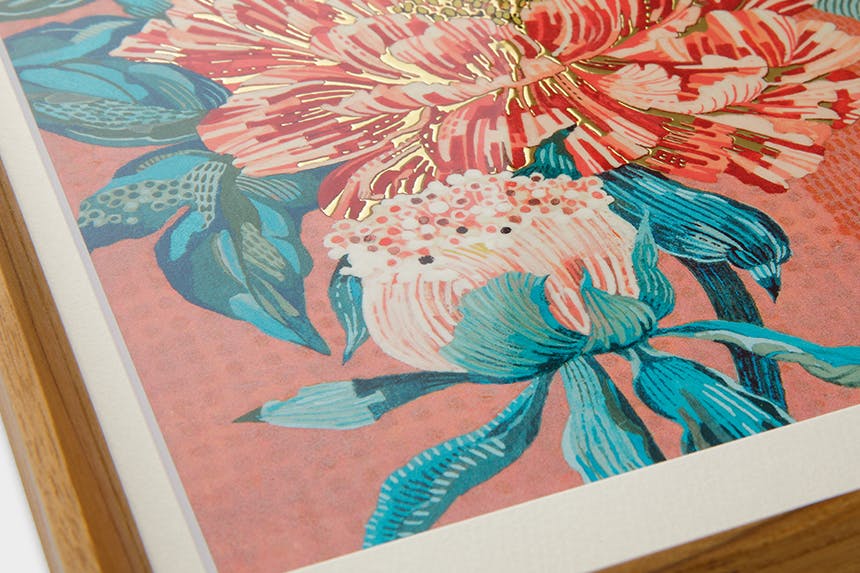 「百花の王」 A4 アートポスター（額装品）