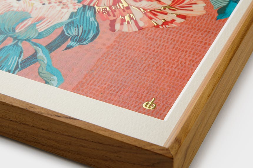 「百花の王」 A4 アートポスター（額装品）