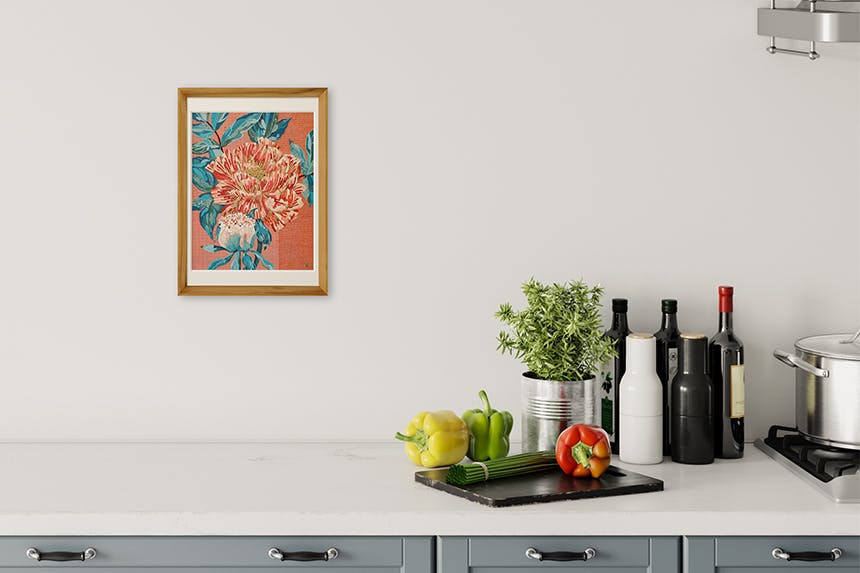 「百花の王」 A4 アートポスター（額装品）