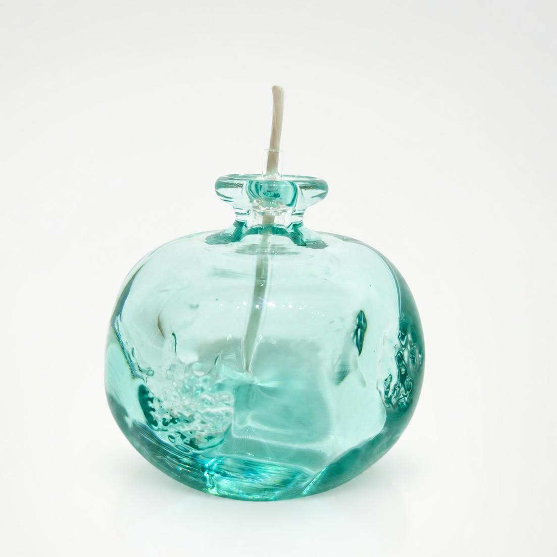月山ガラス 縮緬水玉模様灯器