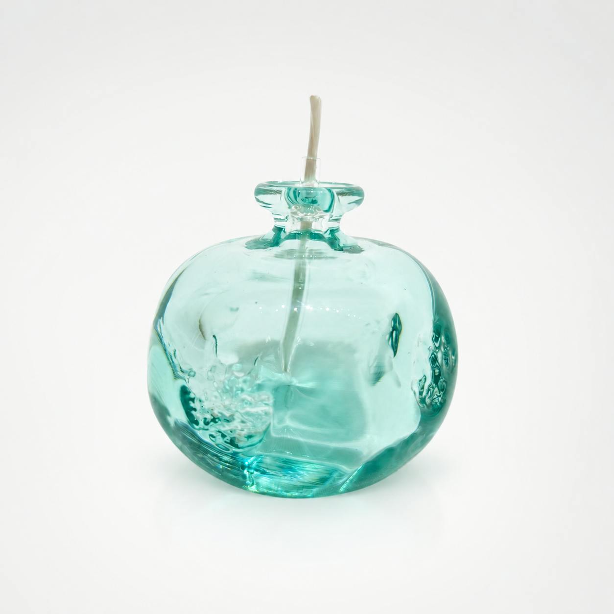 月山ガラス 縮緬水玉模様灯器