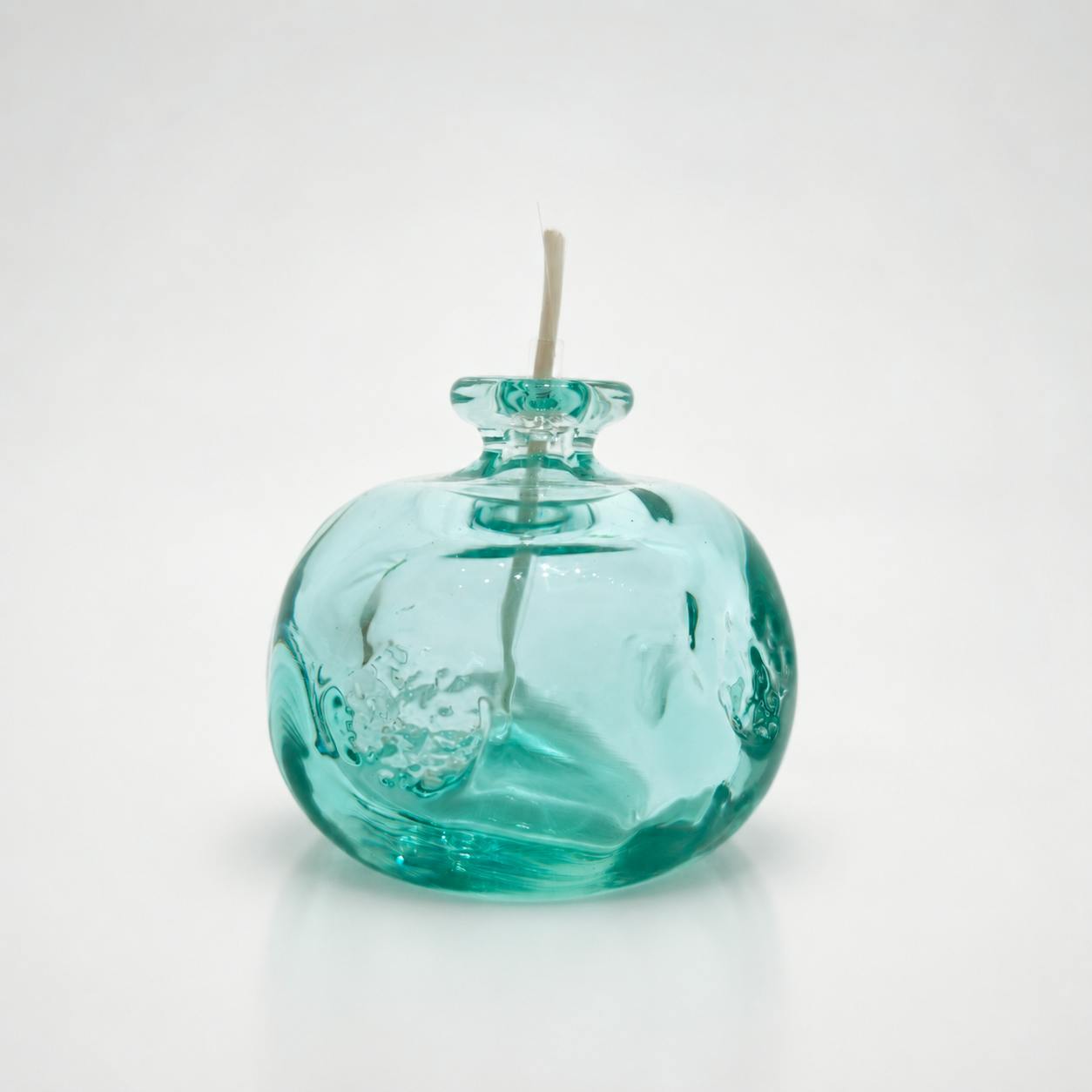 月山ガラス 縮緬水玉模様灯器