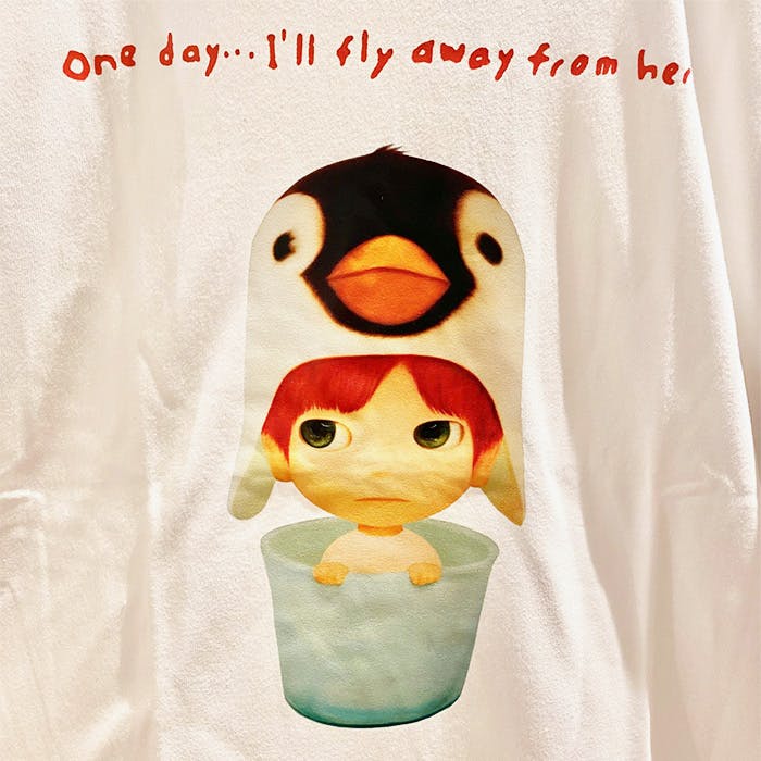 山本麻友香 Tシャツ Mサイズ "Penguin in Bucket"  /  Mayuka Yamamoto  T-shirt Msize "Penguin in Bucket"