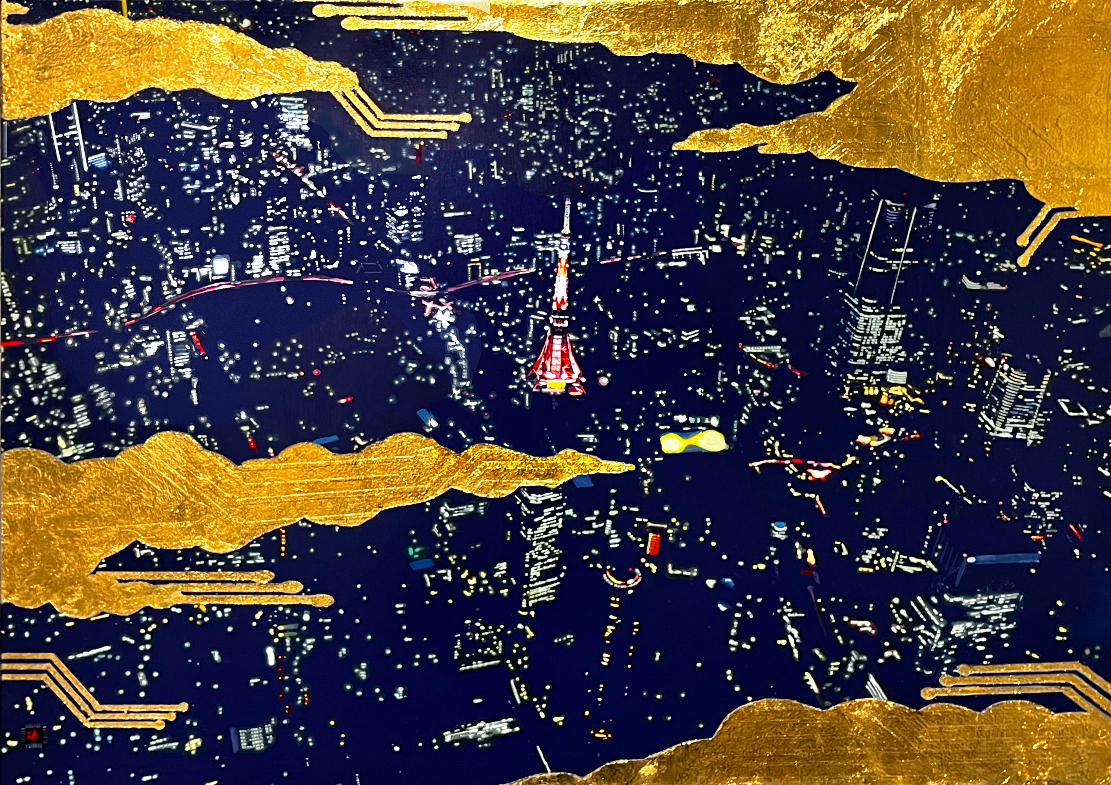 鳥瞰江戸大塔街図