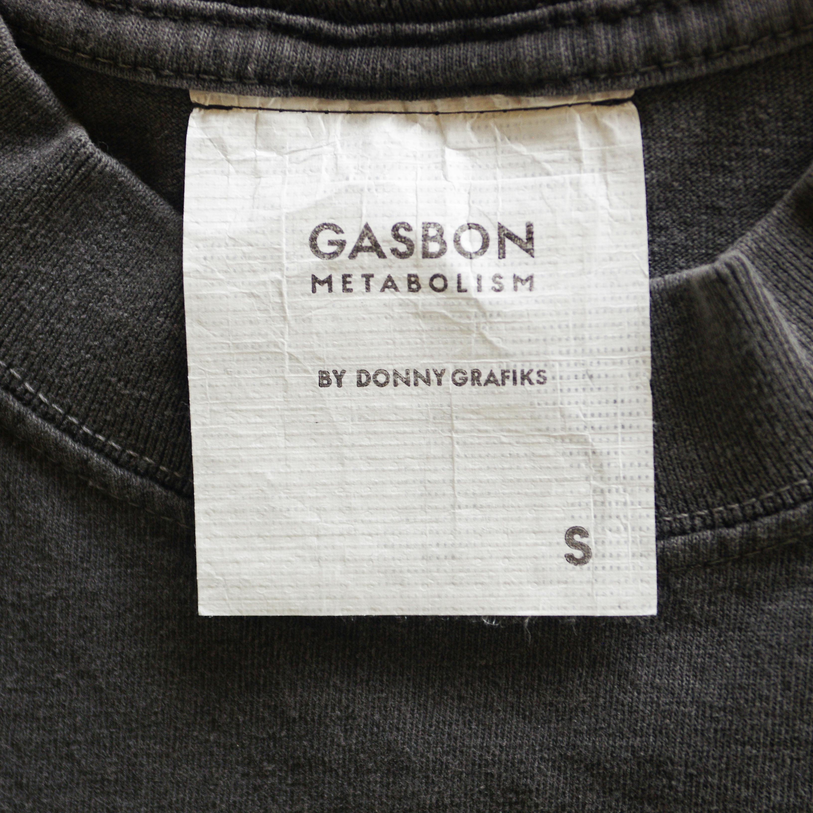 GASBON METABOLISM  〈G〉T-shirt　ブラック　S size