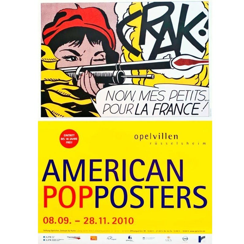 Roy Lichtenstein: American Pop Poster ポスター + オーダーフレーム