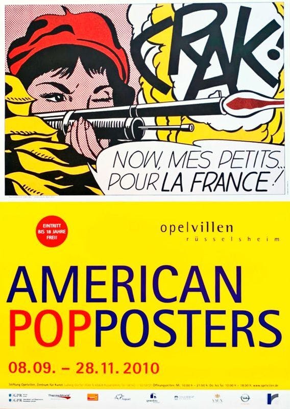 Roy Lichtenstein: American Pop Poster ポスター + オーダーフレーム
