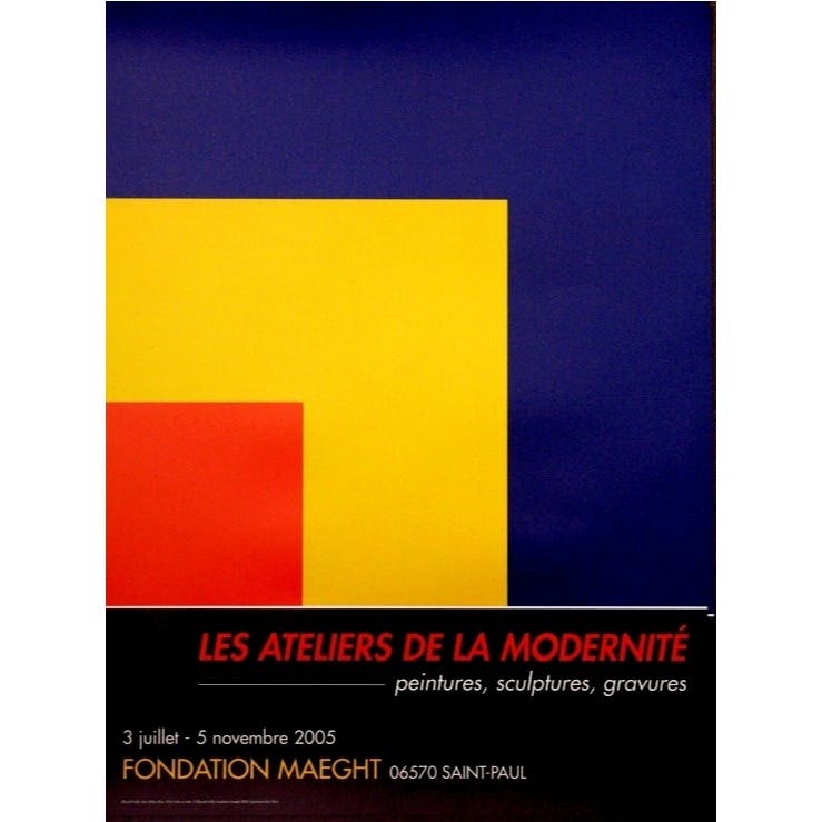 Ellsworth Kelly: Red, Yellow, Blue ポスター + オーダーフレーム