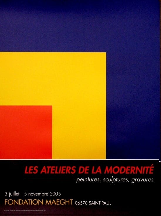 Ellsworth Kelly: Red, Yellow, Blue ポスター + オーダーフレーム