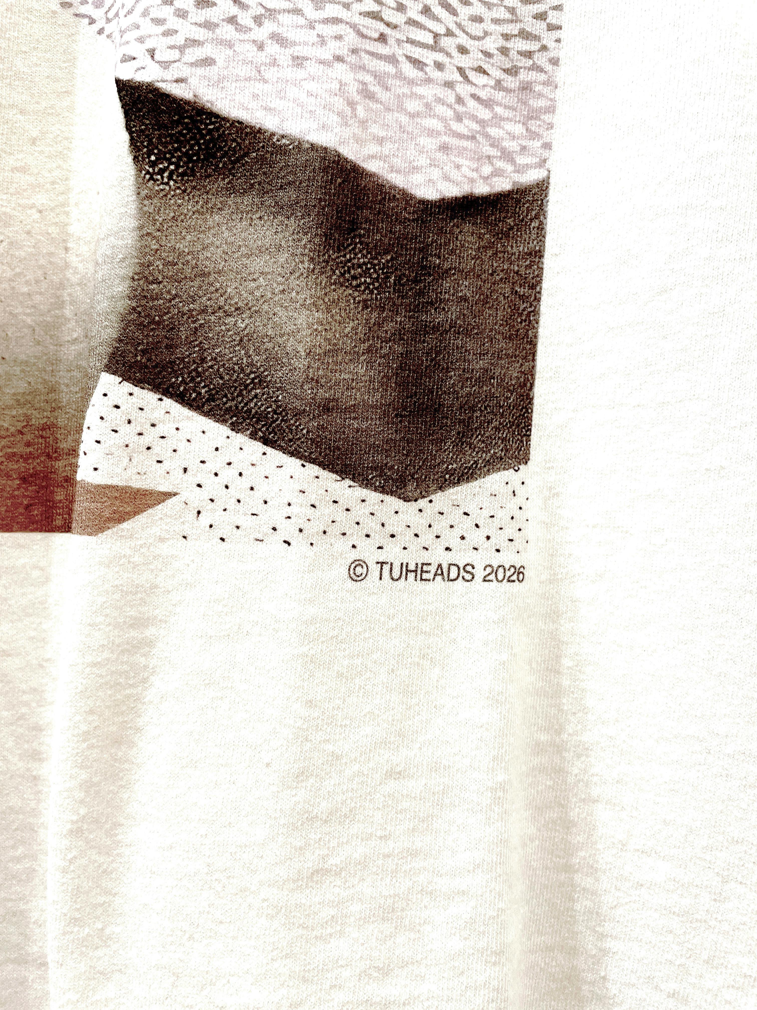 【受注生産】TUHEADS T-shirt Uncertain Brushstrokes　Lサイズ