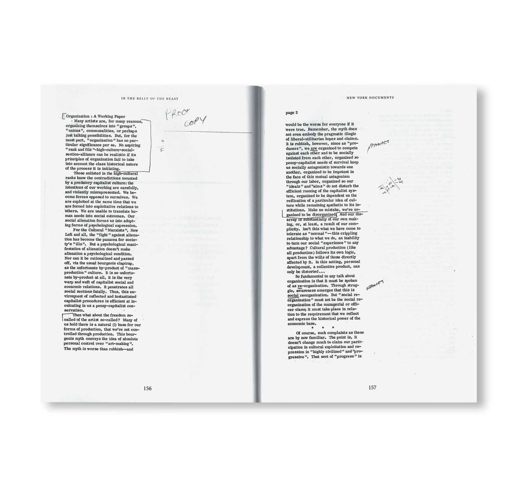 IN THE BELLY OF THE BEAST – ART & LANGUAGE NEW YORK PROJECT 1972-1978