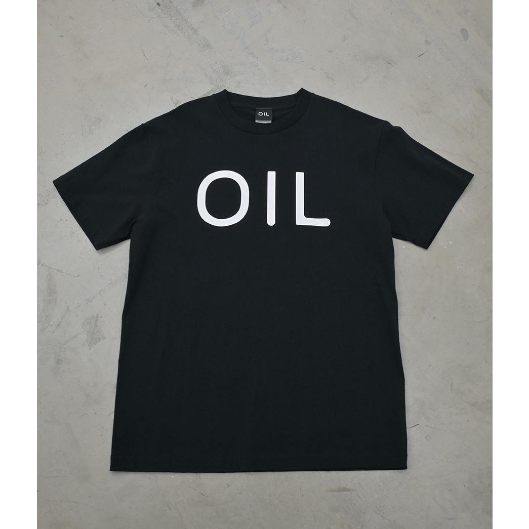 Size-S　OILロゴTシャツ black