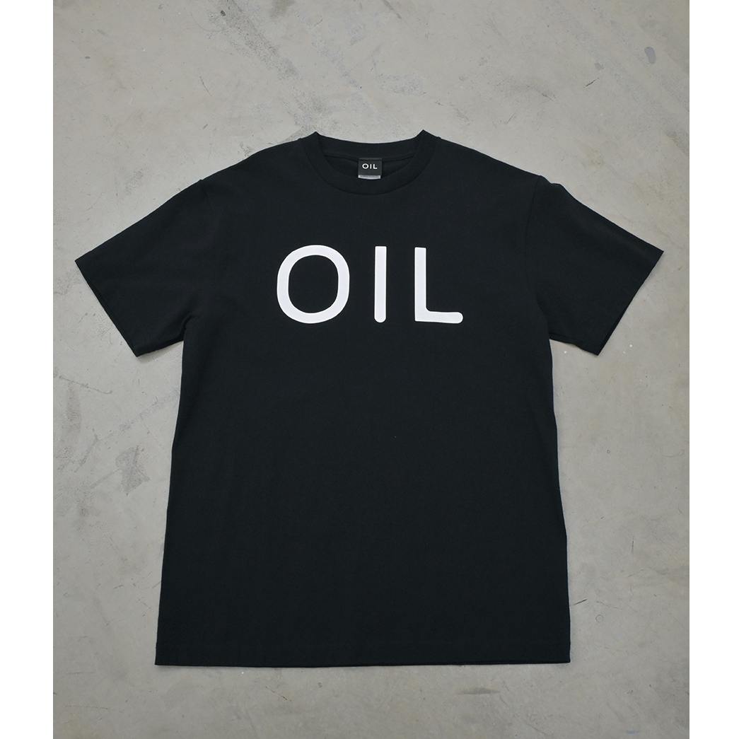Size-M　OILロゴTシャツ black