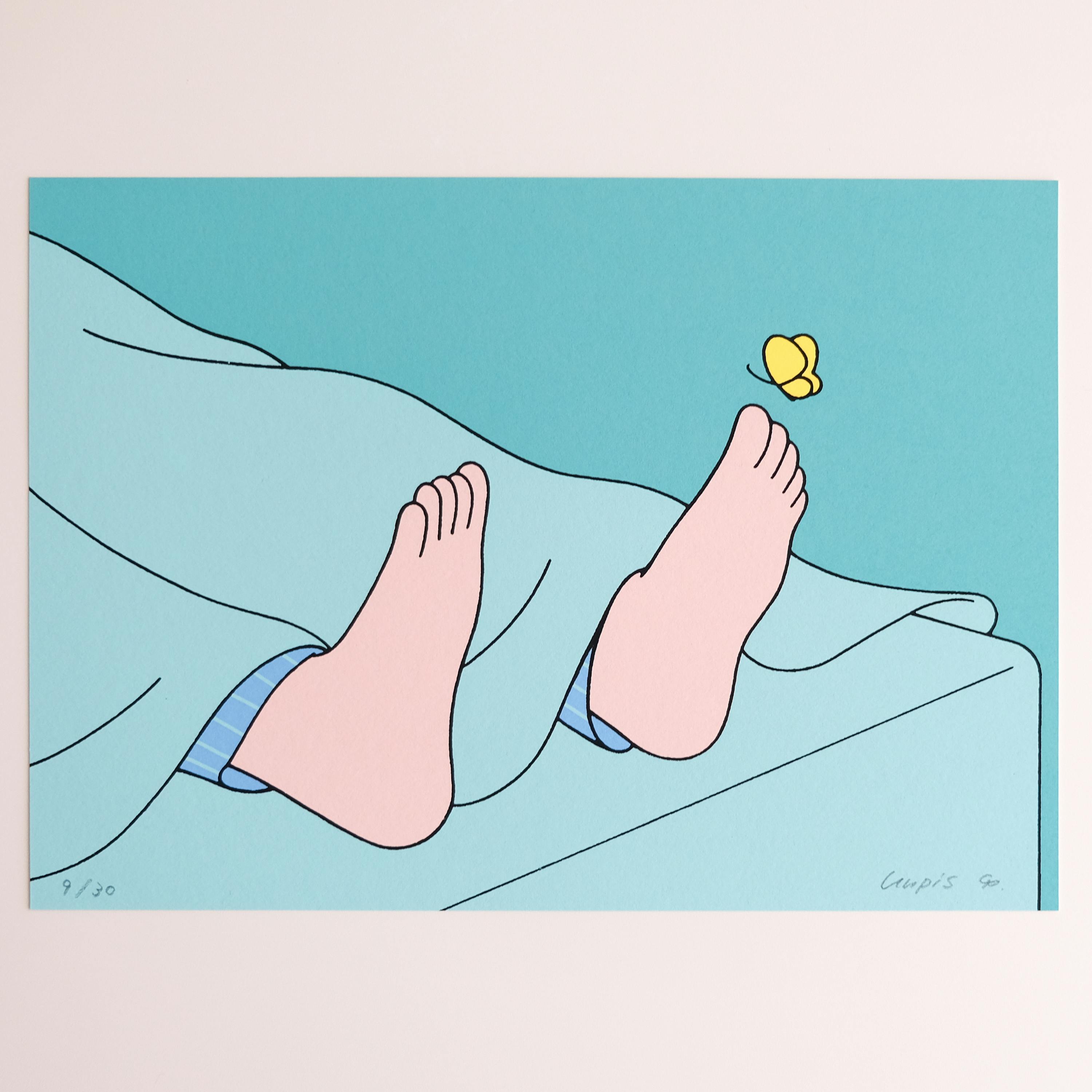 unpisシルクスクリーン作品「Rest」