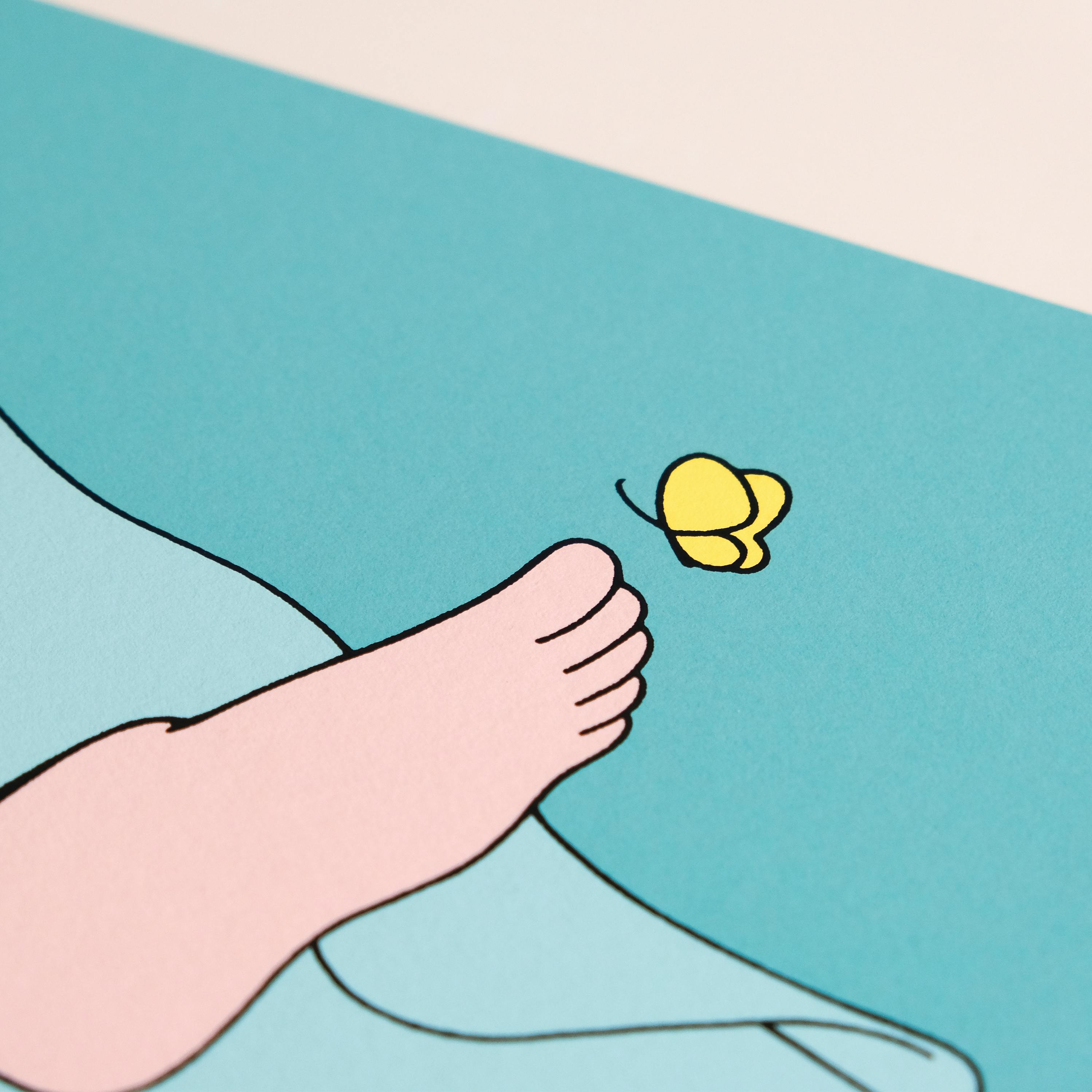 unpisシルクスクリーン作品「Rest」