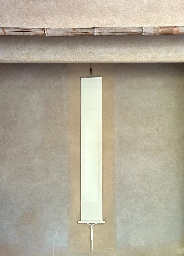 白絵のお軸｜White Painting hanging scrol