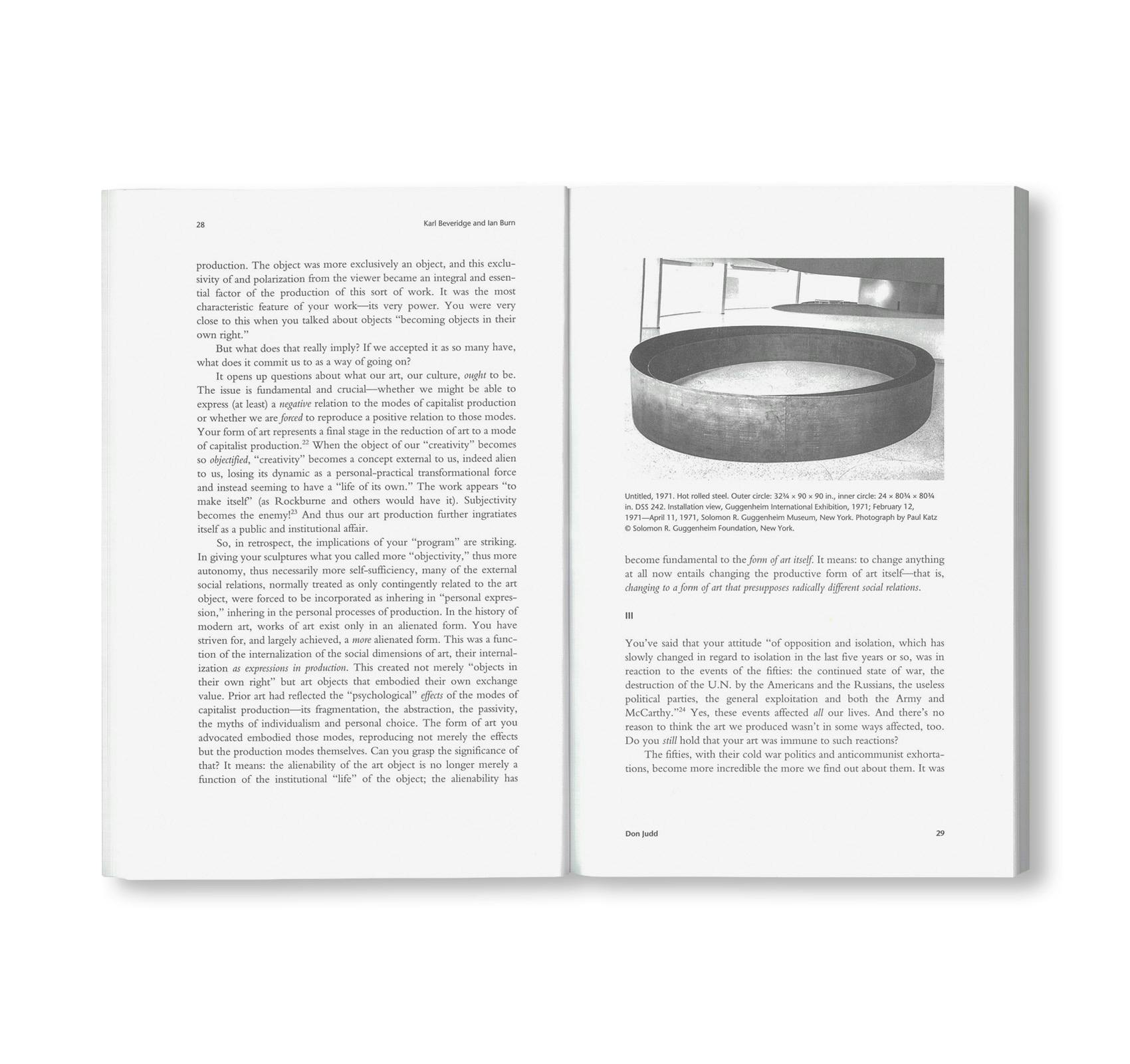 OCTOBER FILES: 26 DONALD JUDD