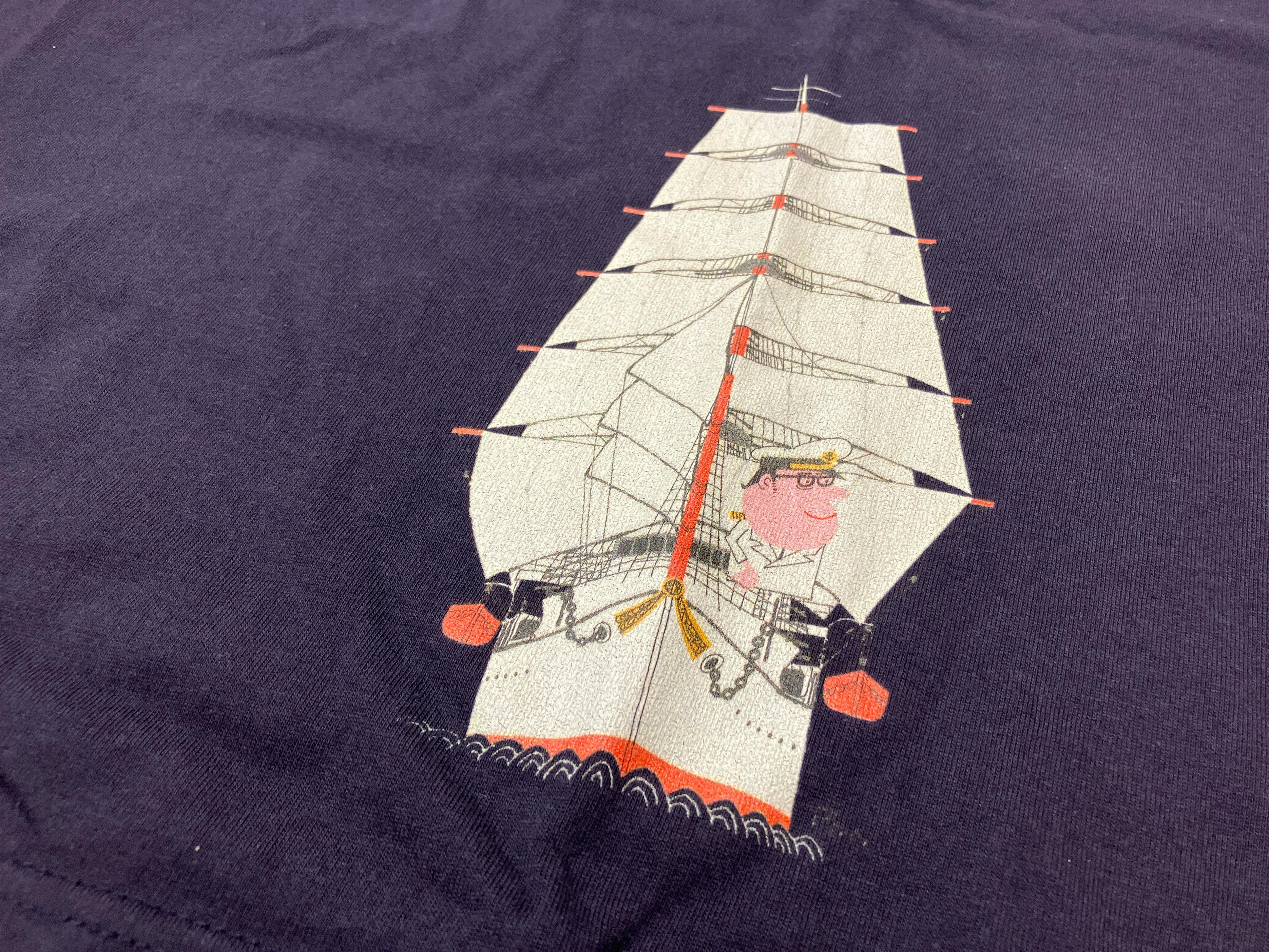 柳原良平 Tシャツ Navy （L）