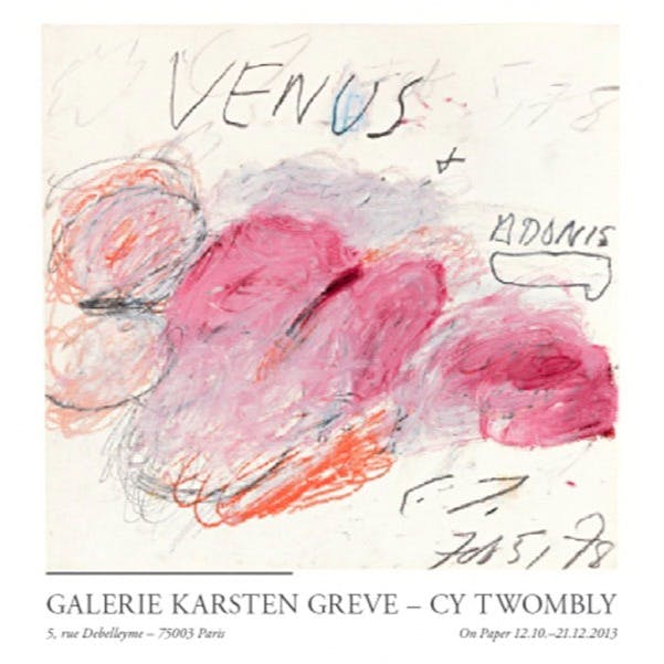 Galerie Karsten Greve, Paris, 2013 ポスター + オーダーフレーム