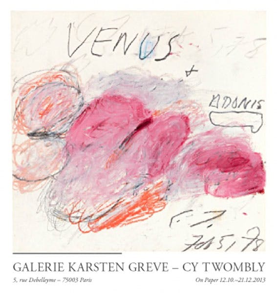 Galerie Karsten Greve, Paris, 2013 ポスター + オーダーフレーム