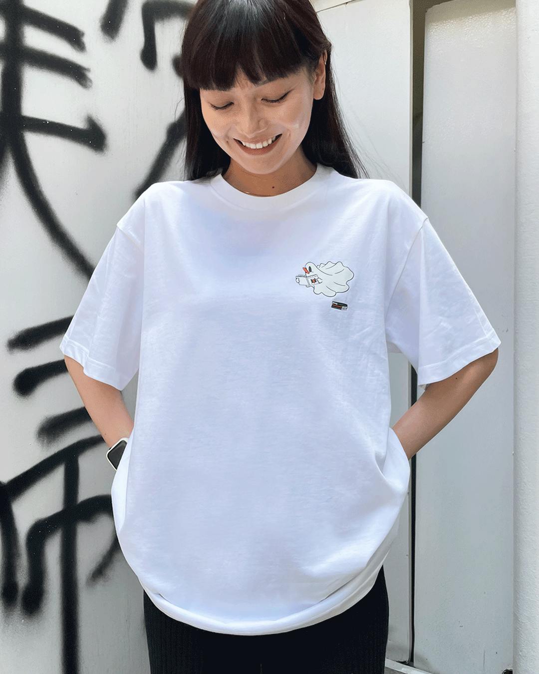 矢入幸一 T-Shirt white（Mサイズ）