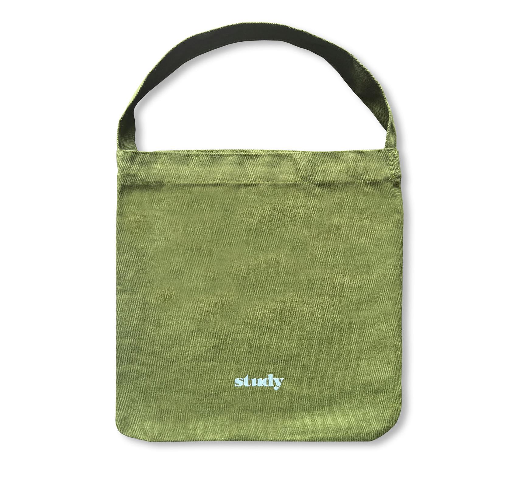 STUDY TOTE BAG (ARMY GREEN)