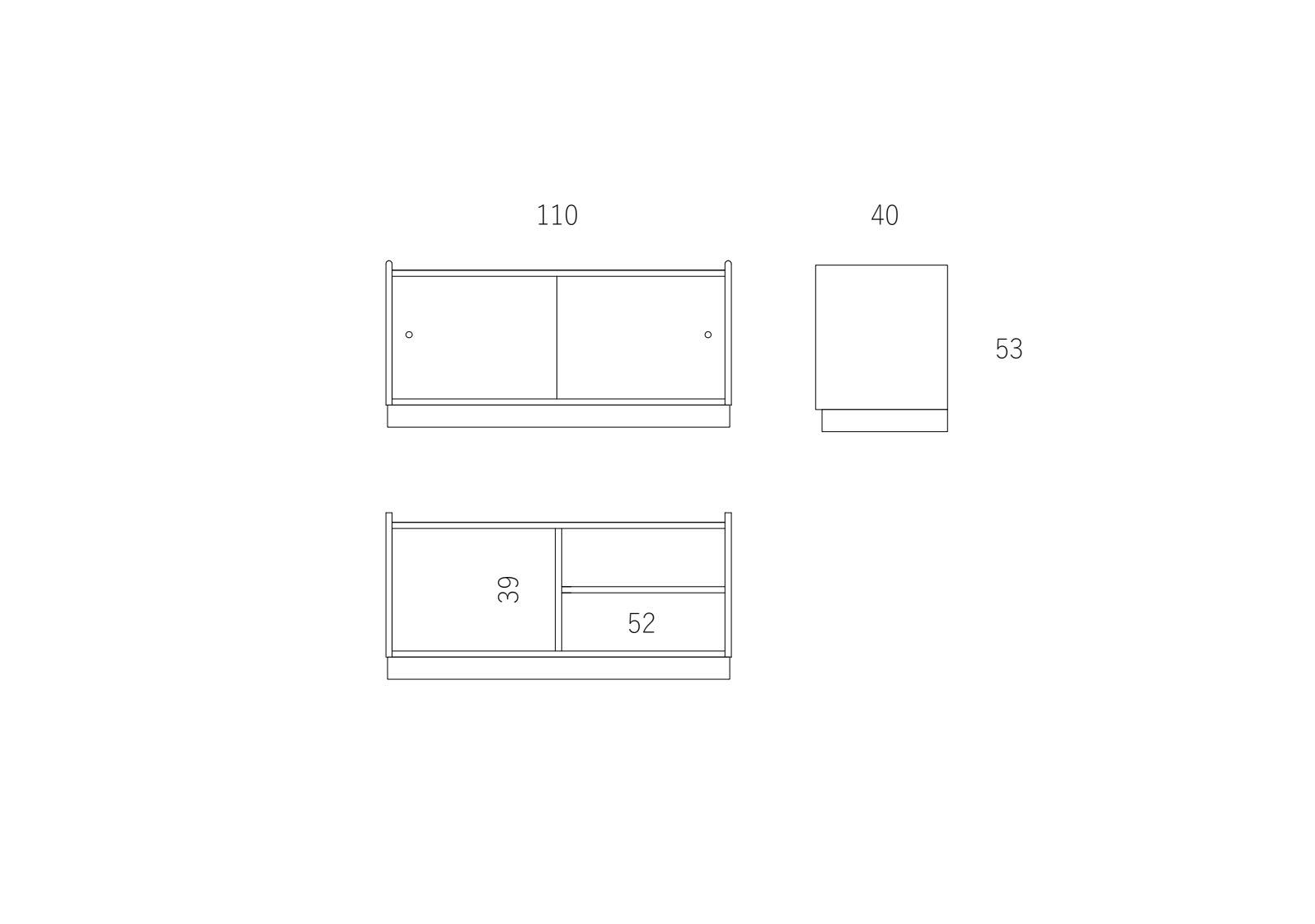 モダニズム合板家具 ローボード