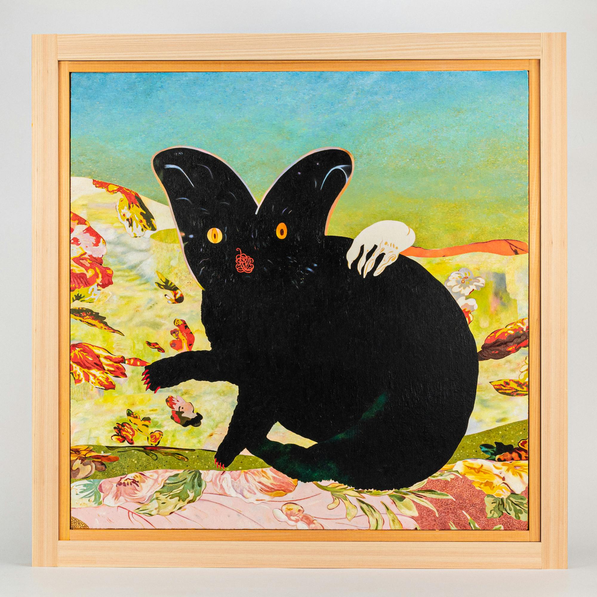 撫で猫（pet a cat）