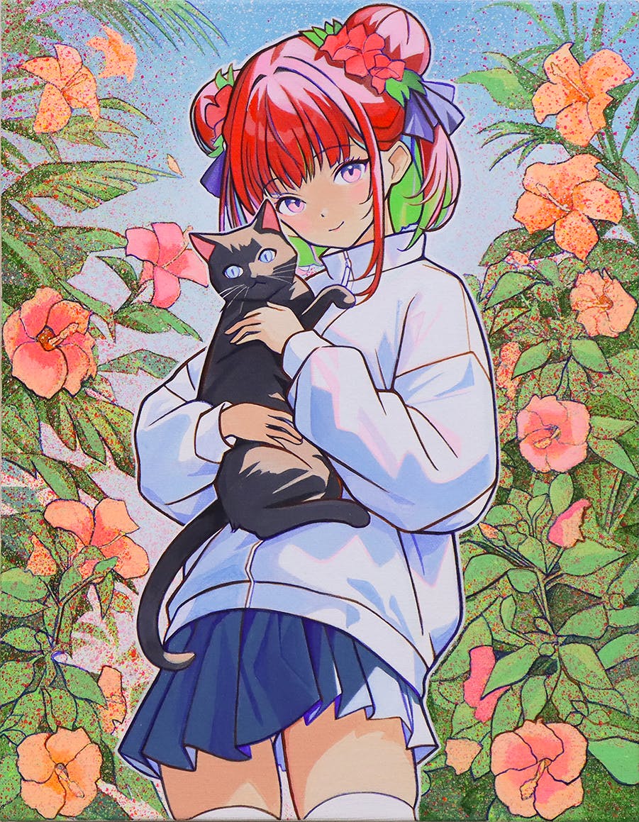 「Pop Climate」黒猫。