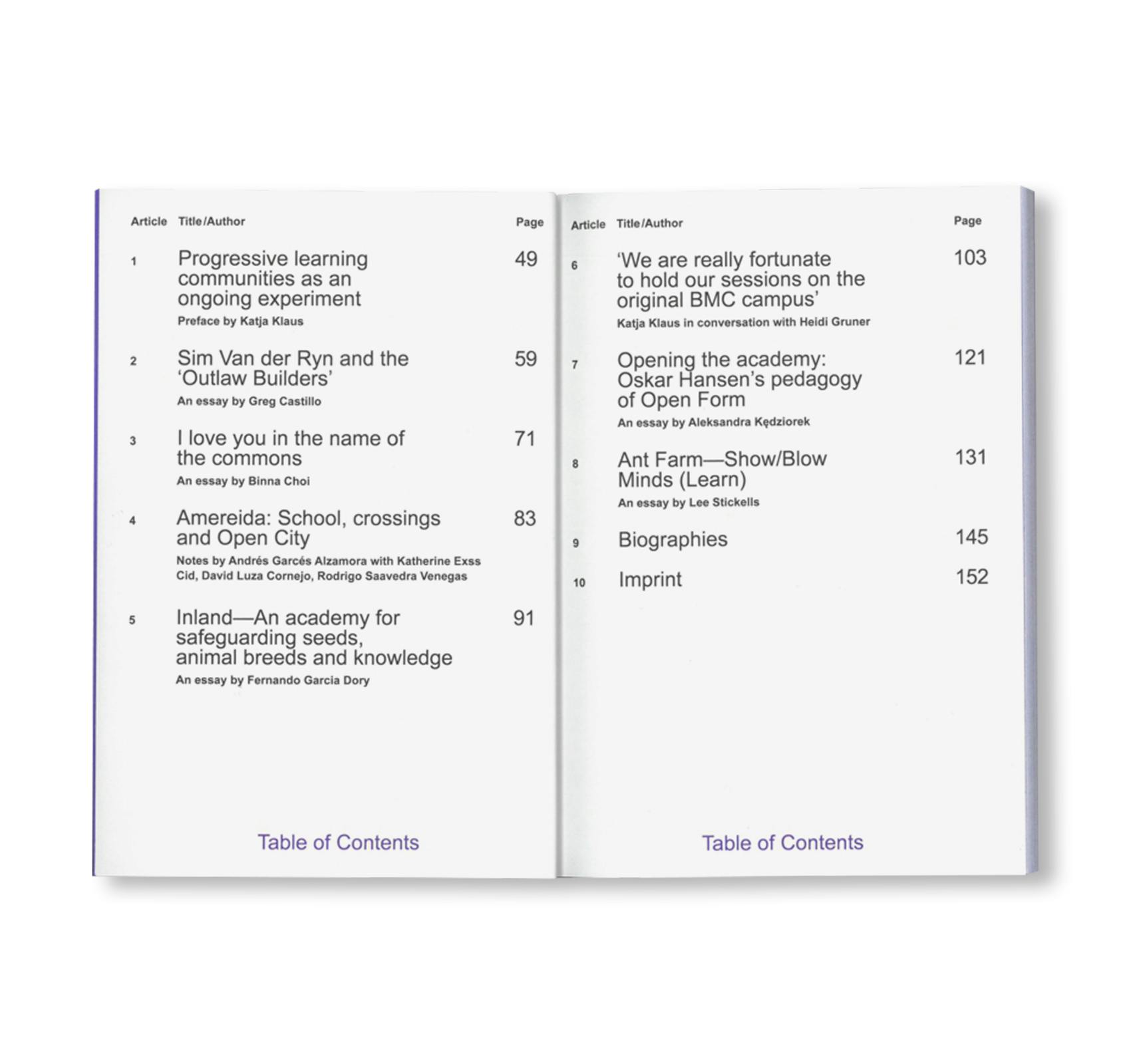 EXPERIMENT: LEARNING COMMUNITIES - SCHOOLS OF DEPARTURE NO. 3
