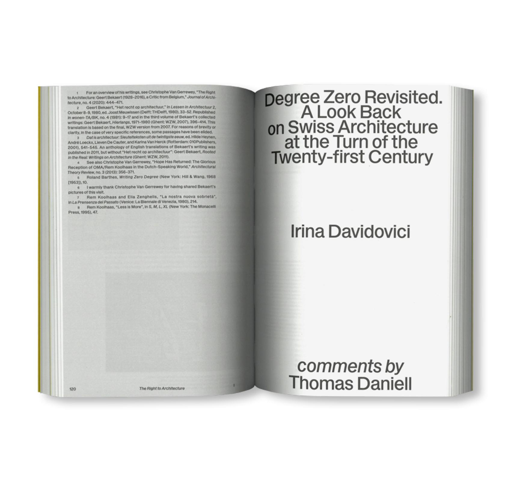 DEGREE ZERO IN ARCHITECTURE - FORM, VALUE, AUTHORSHIP