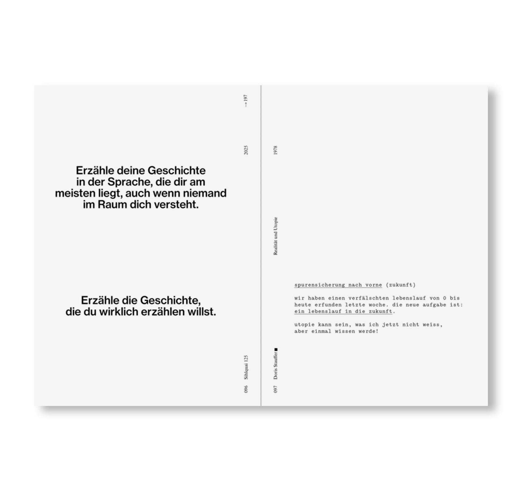 DORIS STAUFFER SOURCE BOOK - IDEEN FÜR EINE KOLLEKTIVE KUNSTPRAXIS [GERMAN EDITION]