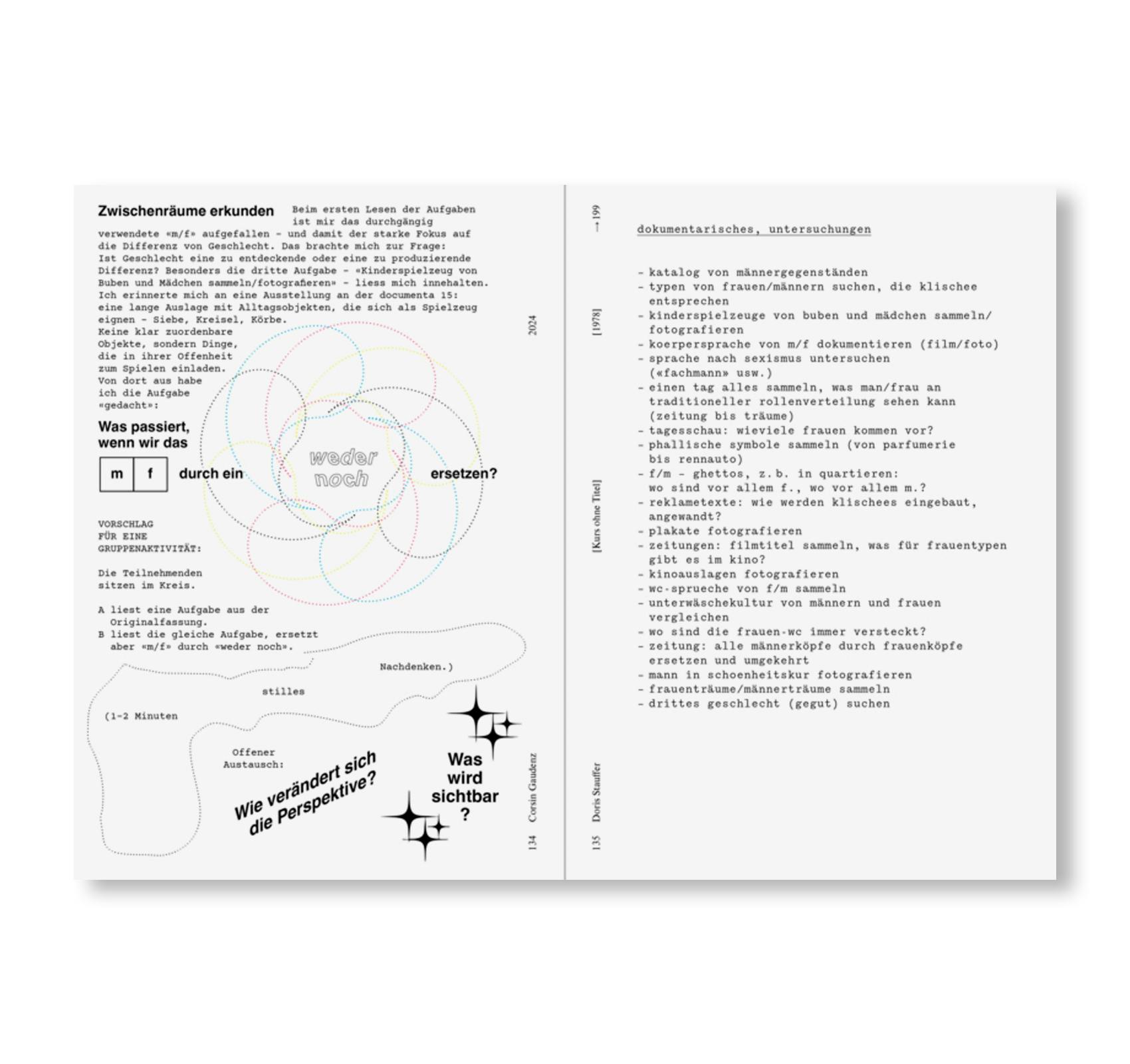 DORIS STAUFFER SOURCE BOOK - IDEEN FÜR EINE KOLLEKTIVE KUNSTPRAXIS [GERMAN EDITION]