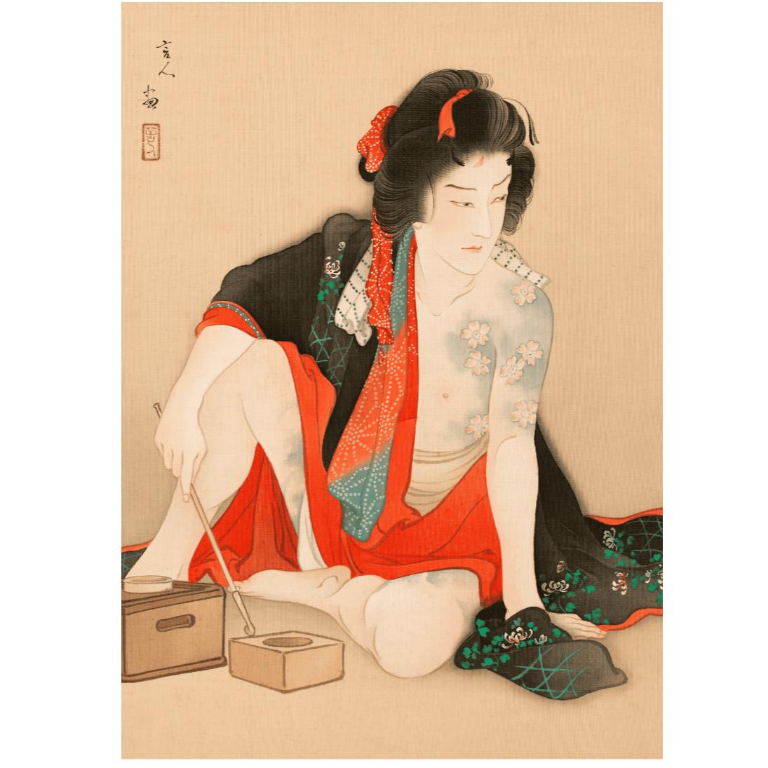 【シートのみ】鳥居言人版画「弁天小僧菊之助」