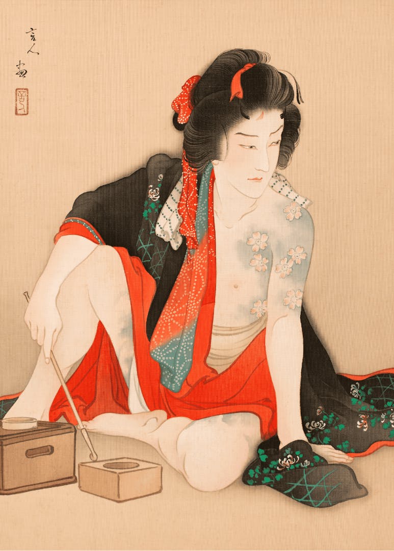【シートのみ】鳥居言人版画「弁天小僧菊之助」