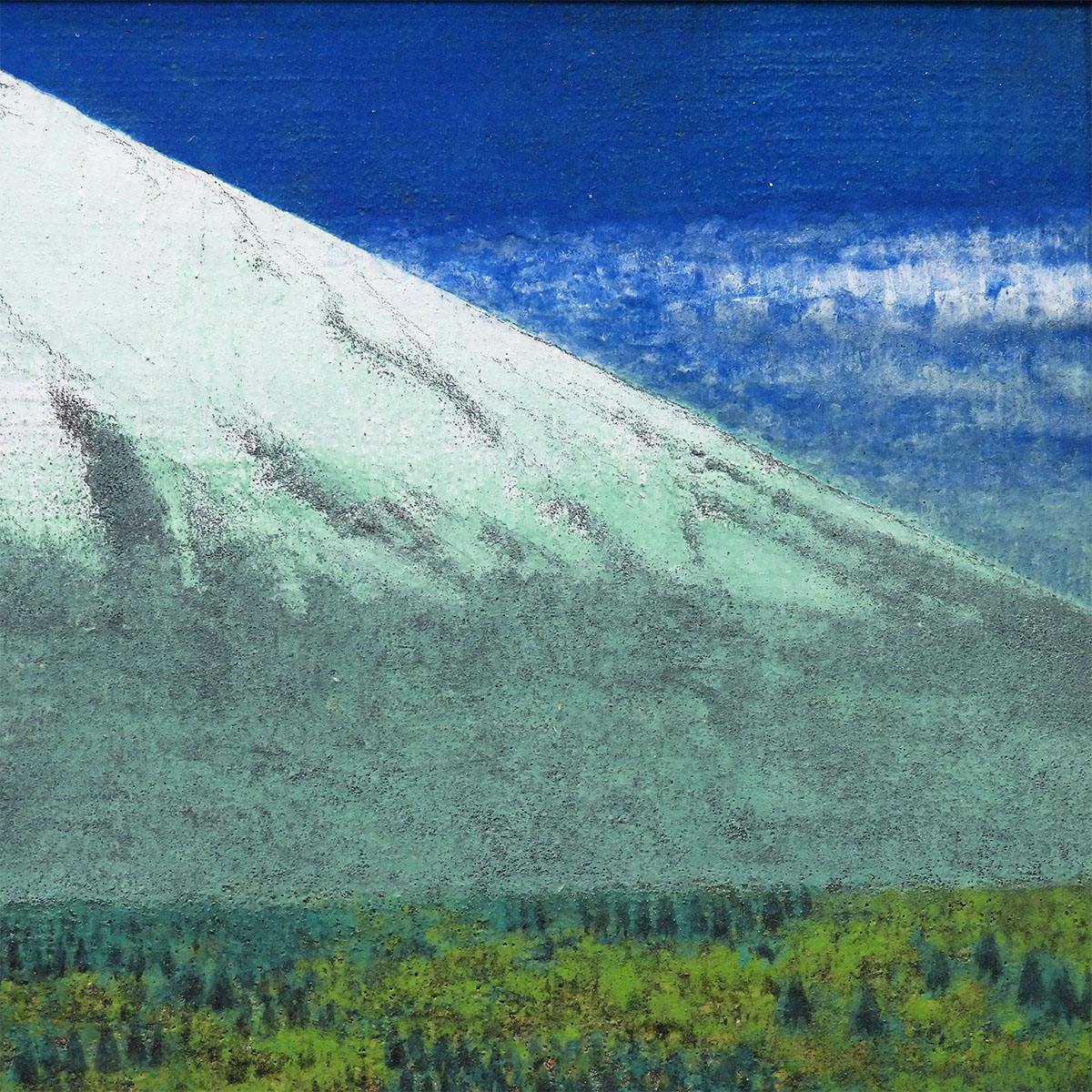 後藤紳也 富士 絵画 日本画 真作保証 風景画 原画 紙本彩色4号 共シール 父:後藤純男 富士山 三越取扱 作品 百貨店 真作保証