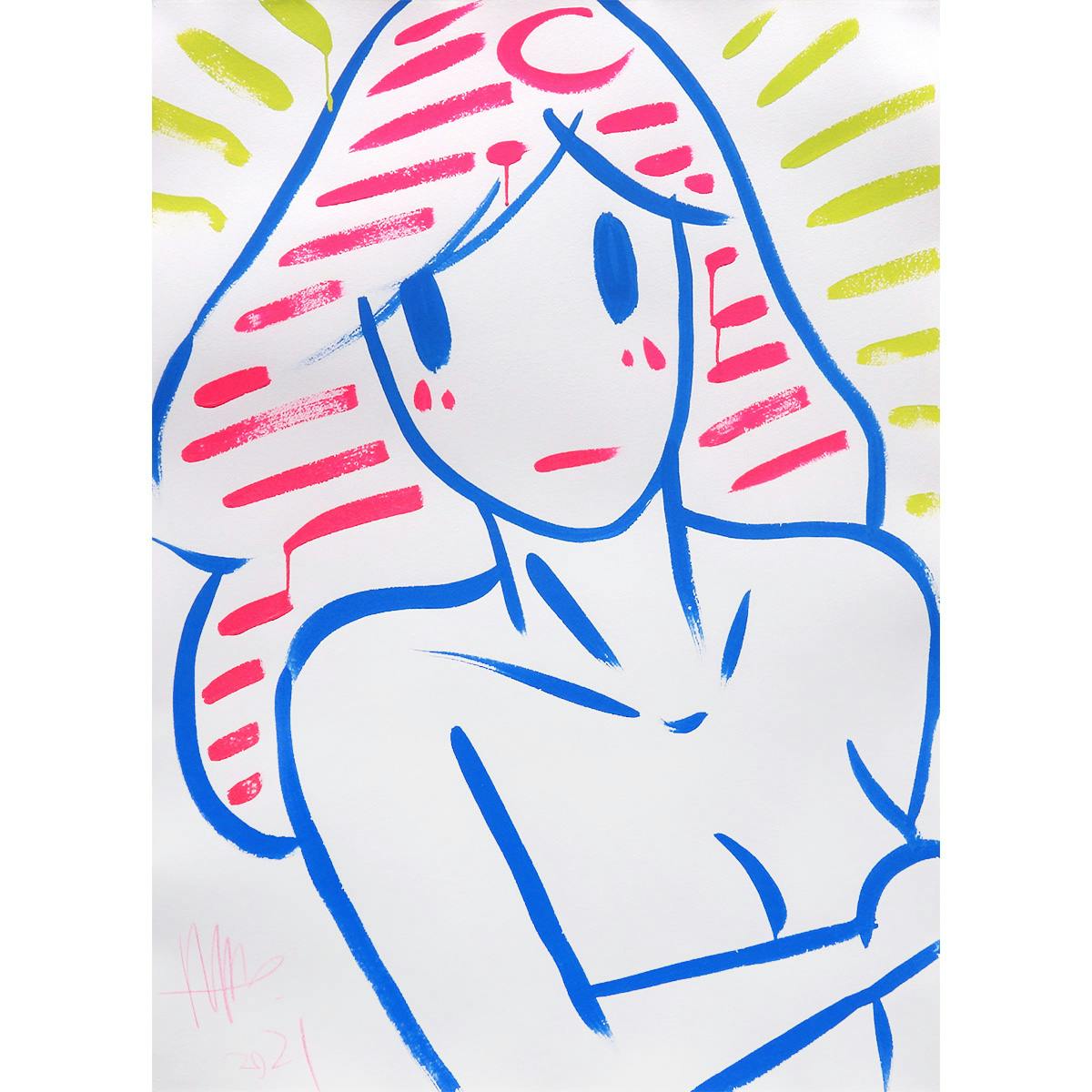 天野タケル Venus アクリル20号大 人物画 女性像 美人画 現代アート ヴィーナス 2021年 作品 大作 美品 原画 絵画 真作保証