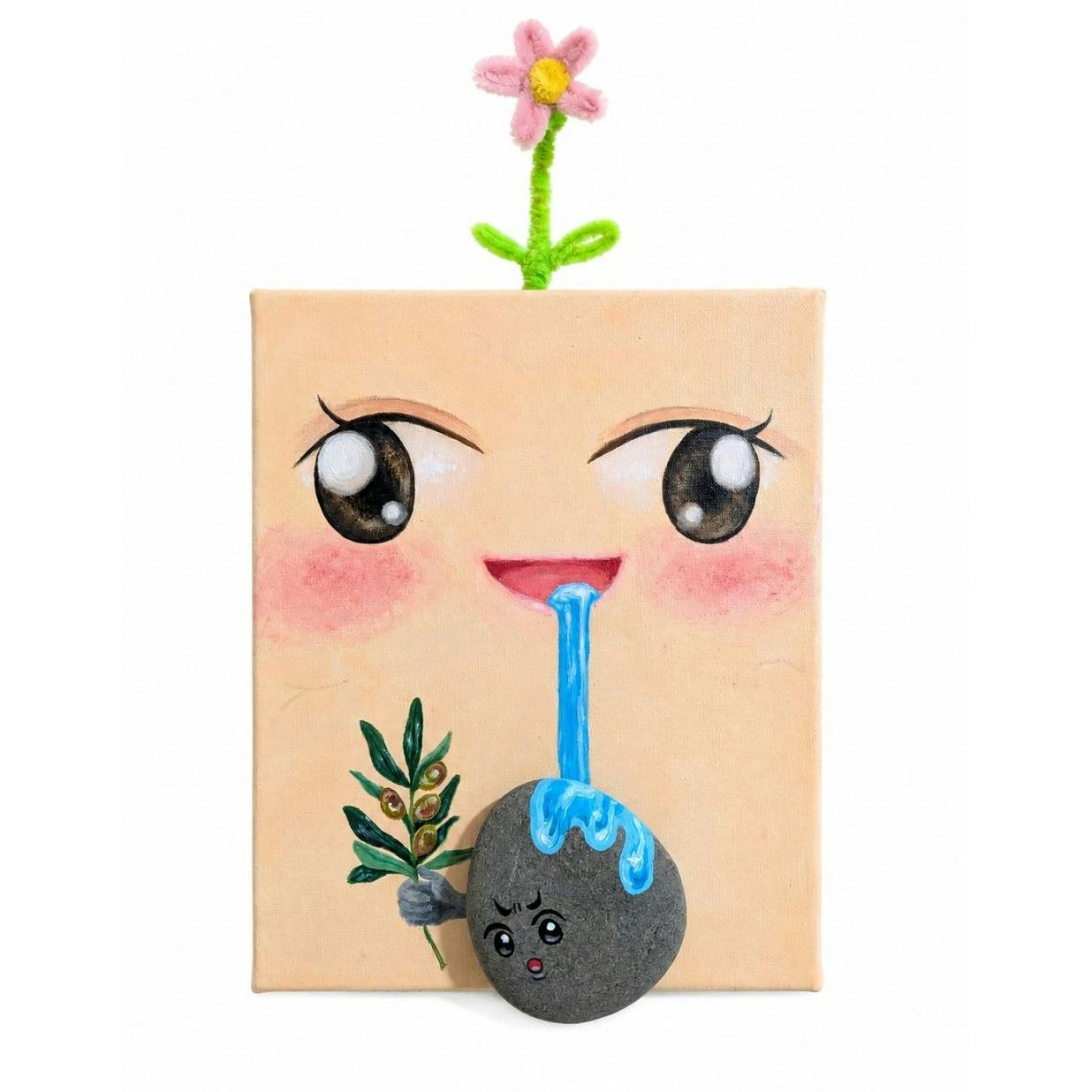 頭にお花が咲いてる人