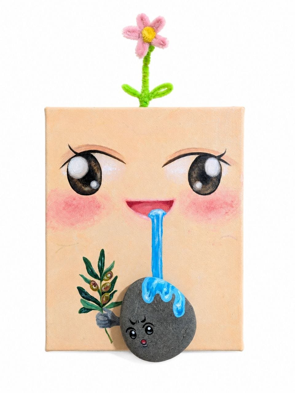 頭にお花が咲いてる人
