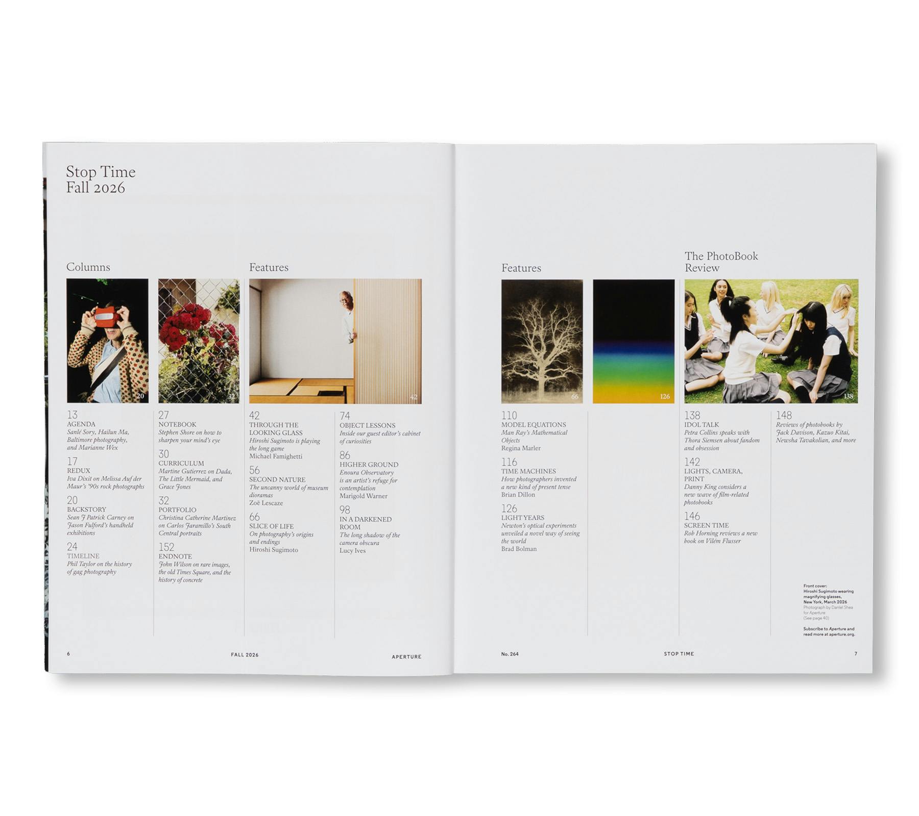 [予約受付中] APERTURE 264 - FALL 2026: STOP TIME, GUEST EDITED BY HIROSHI SUGIMOTO