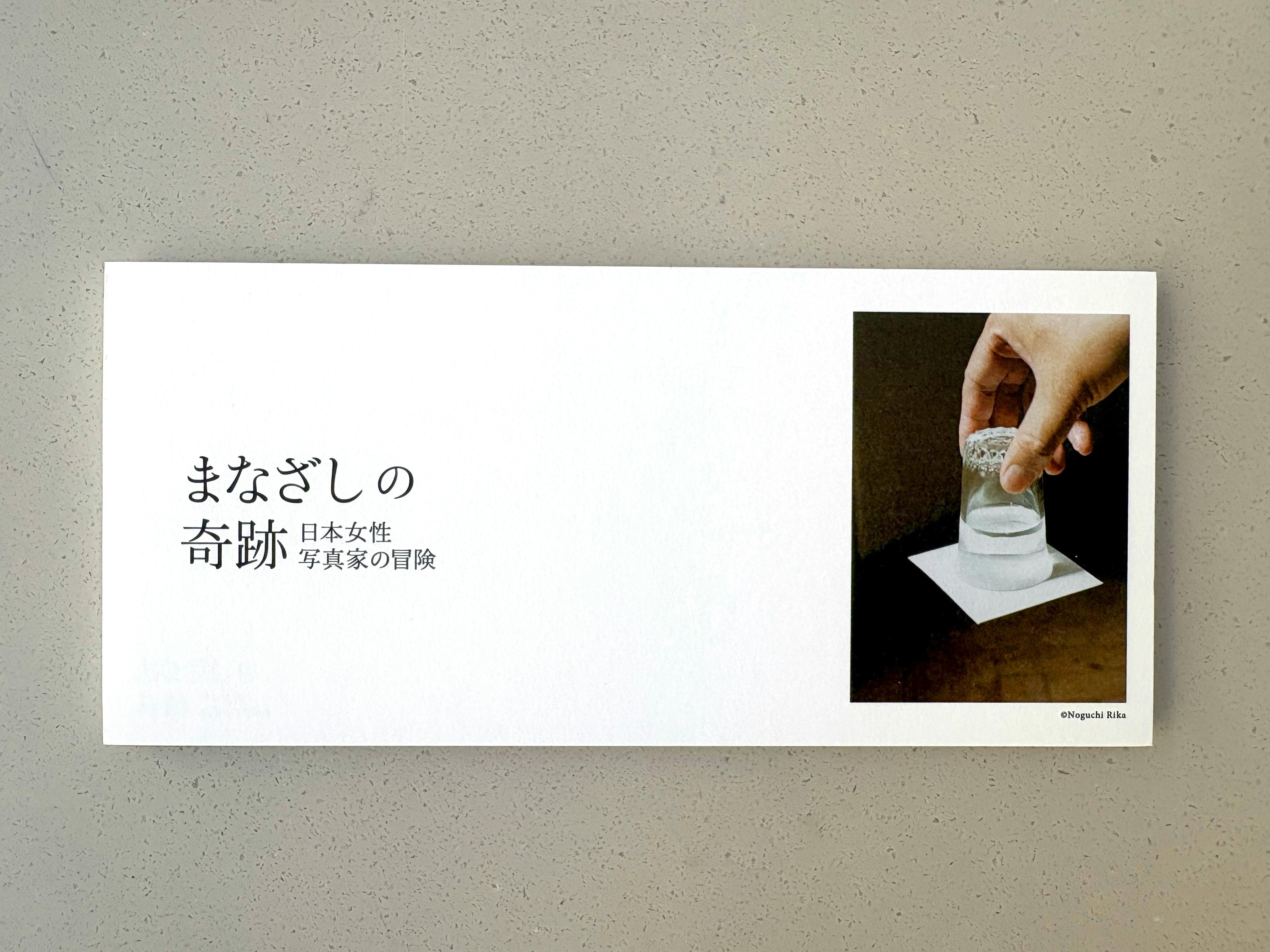 まなざしの奇跡展　一筆箋　野口里佳　Rika Noguchi