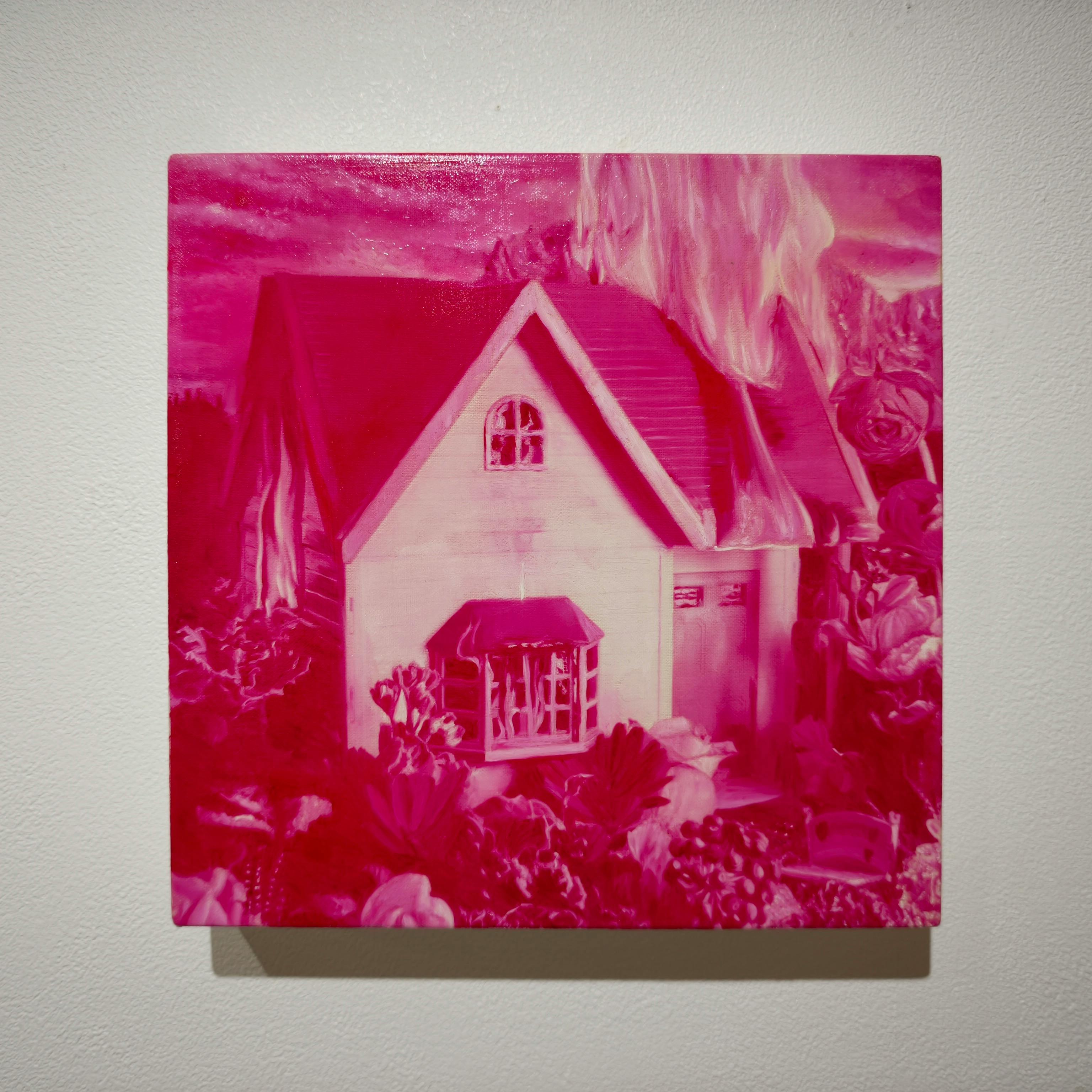 Human Paradise Burning House - red