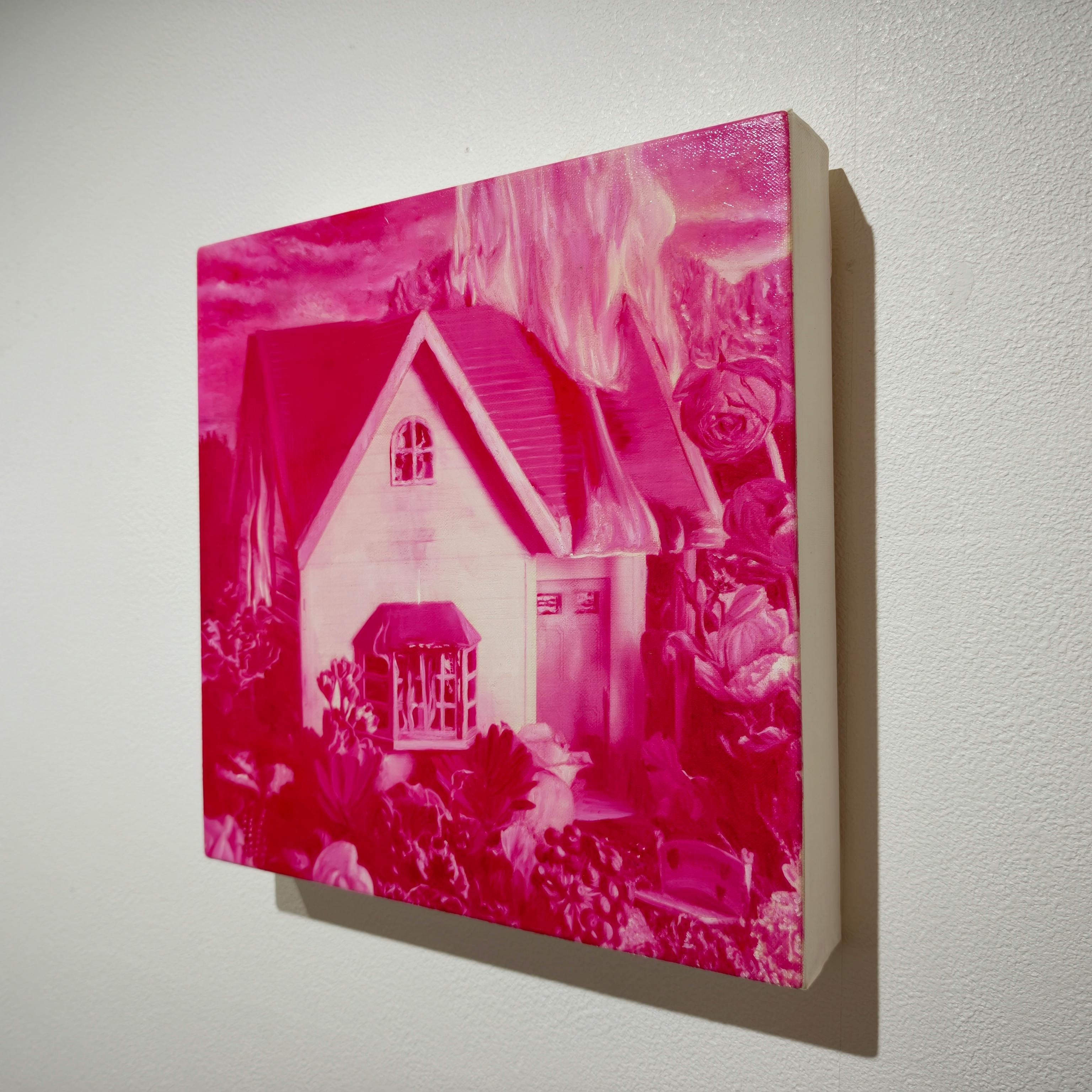 Human Paradise Burning House - red