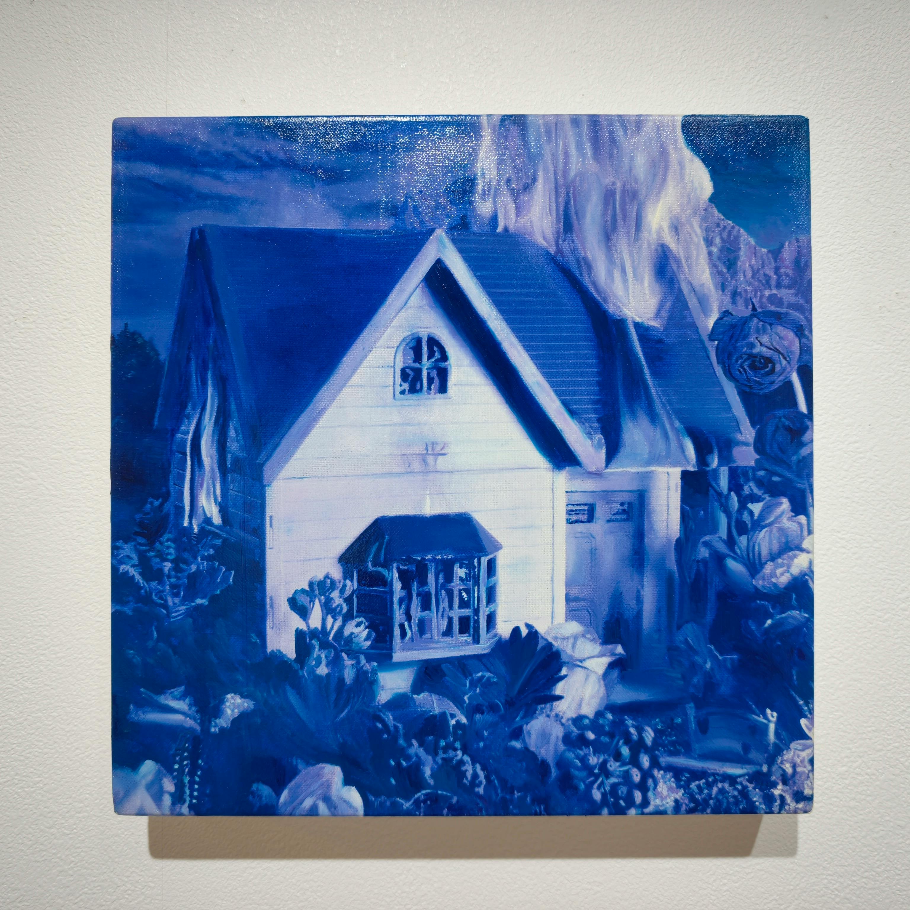 Human Paradise Burning House - blue